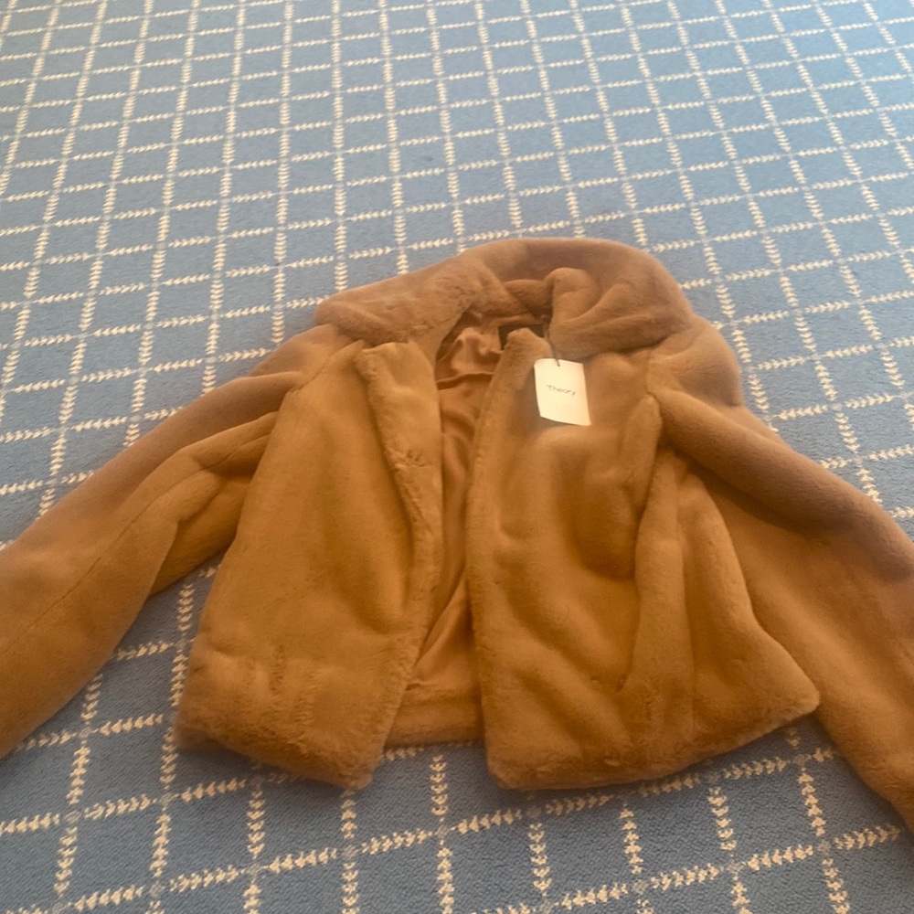 Theory fur teddy coat